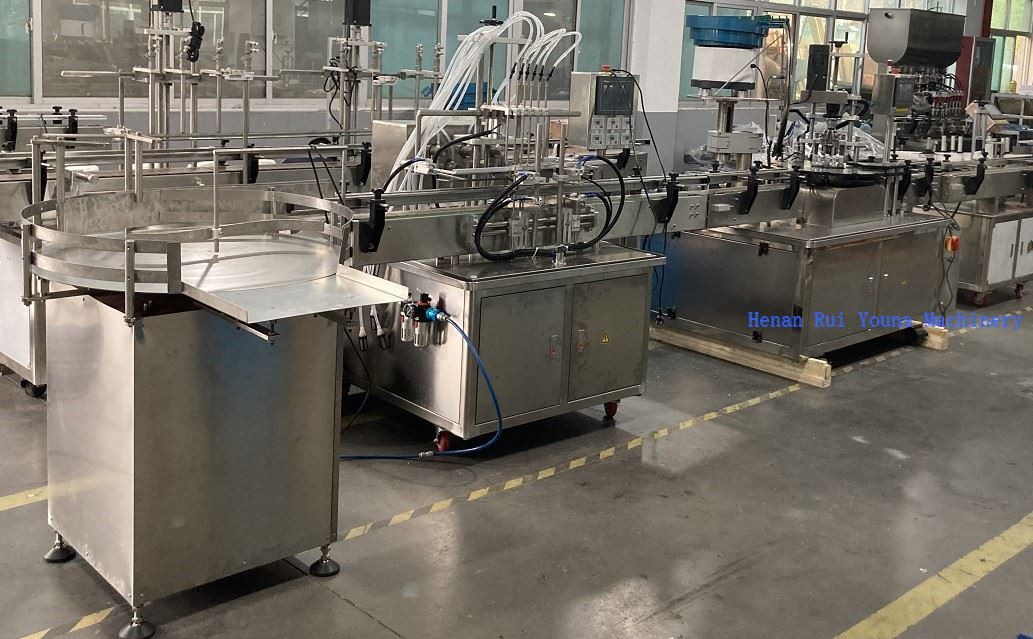 automatic filling labeling line