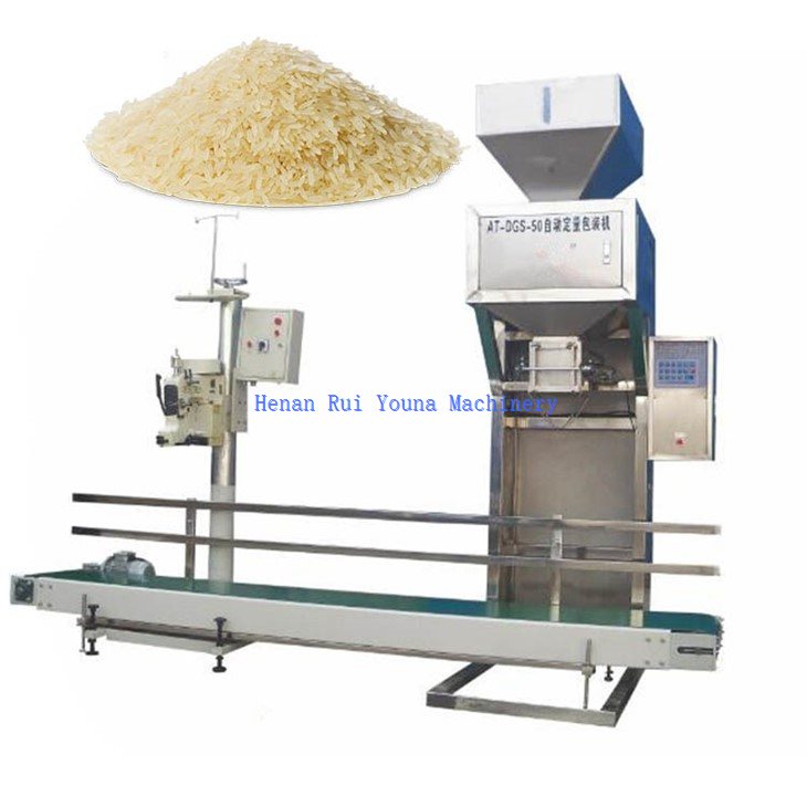 Maquina d'embalatge d'arròs de gra de 25 kg