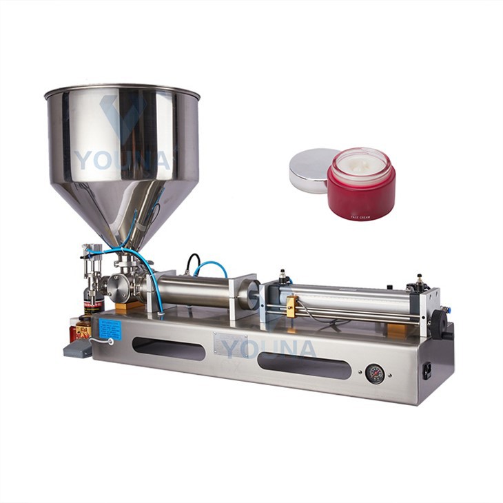 Machine de remplissage semi-automatique de lotion crème à piston