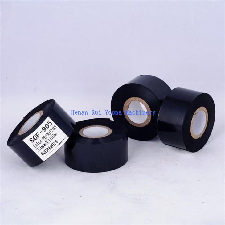 Black Color Thermal Transfer Ribbon Coding Foil For Hot Stamping Machine