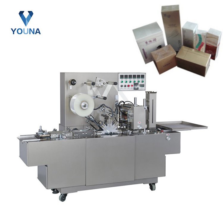 Industrial Automatic BOPP Film Perfume Box Packing Cellophane Overwrapping Cosmetic Packing Machine