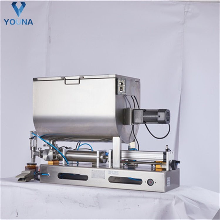 Stainless Steel Semi Auto Paste Pressure Filling Machine for Chili Sauce and Sesame Paste