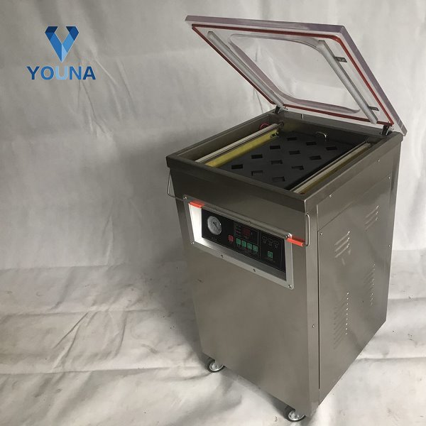 Automatic Food Single/Double Chamber Roll Forming Filling Sealing Vacuum Packing Packaging Machine for Apparel Food Beverage Commodity Chemical Powder