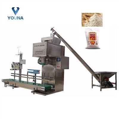 Kfzd-F25 Automatic Big Bag Powder Weigh Filling Sealing Sew Packing Machine for 10kg 25kg 50kg Wheat Flour