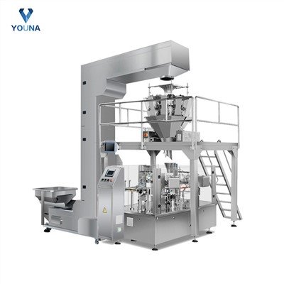 Automatic 10-25-50kg Granule Bulk/Heavy Bag Packaging Palletizing Machine for Packing Rice,Sugar,Chemical,Pet Food,Grains,Nuts,Plastic Particle,Feed, Fertilizer
