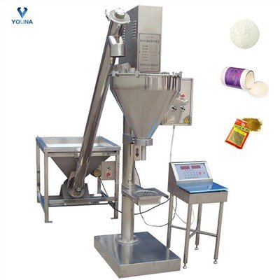 High Efficiency Semi Automatic Small Dry Toner Talcum Detergent Milk Powder Sachet Bottle Filling Machine