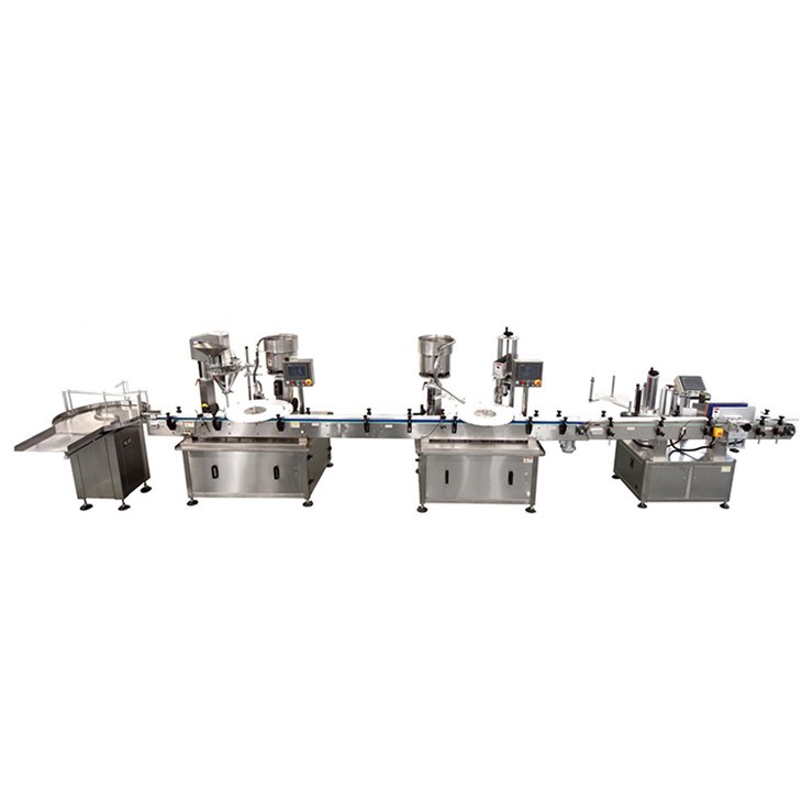 Automatic Plastic Bottle Filling Capping Labeling Line